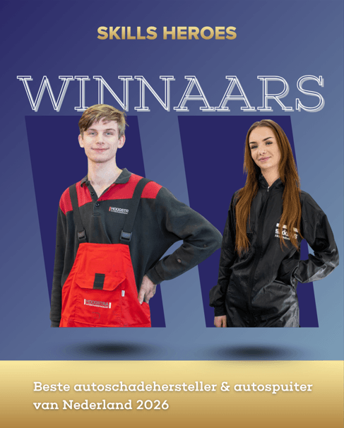Tristan Hoogstra beste autoschadehersteller en Diesel Scholten beste spuiter van Nederland